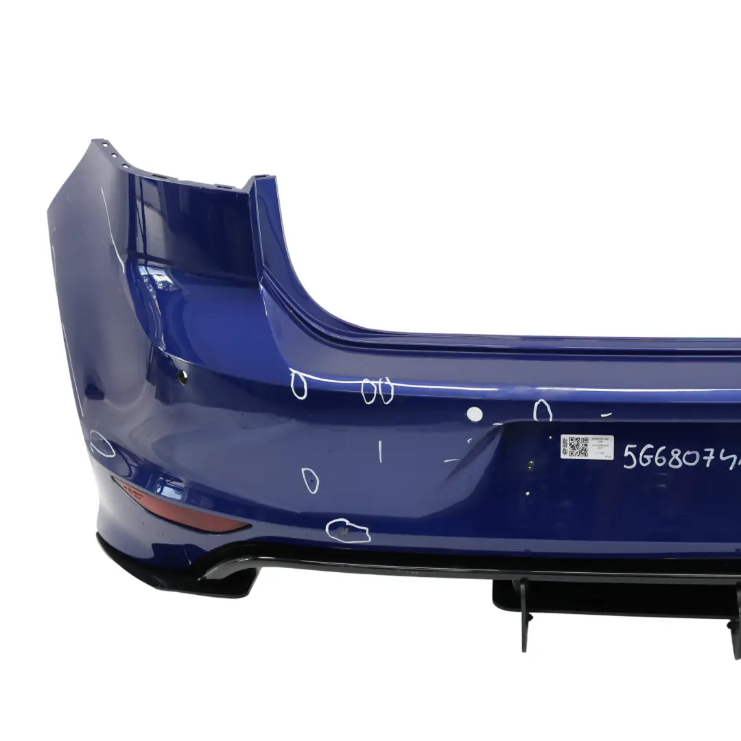 Bumper Rear R-Line Trim Panel Cover Lapis Blue - D5K to Volkswagen VW Golf Mk7 with Part number 5G6807417AS Volkswagen VW Golf Mk7 Bumper Rear R-Line Trim Panel Cover Lapis Blue - D5K - SKU 5G6807417AS-LAP - Part number 5G6807417AS