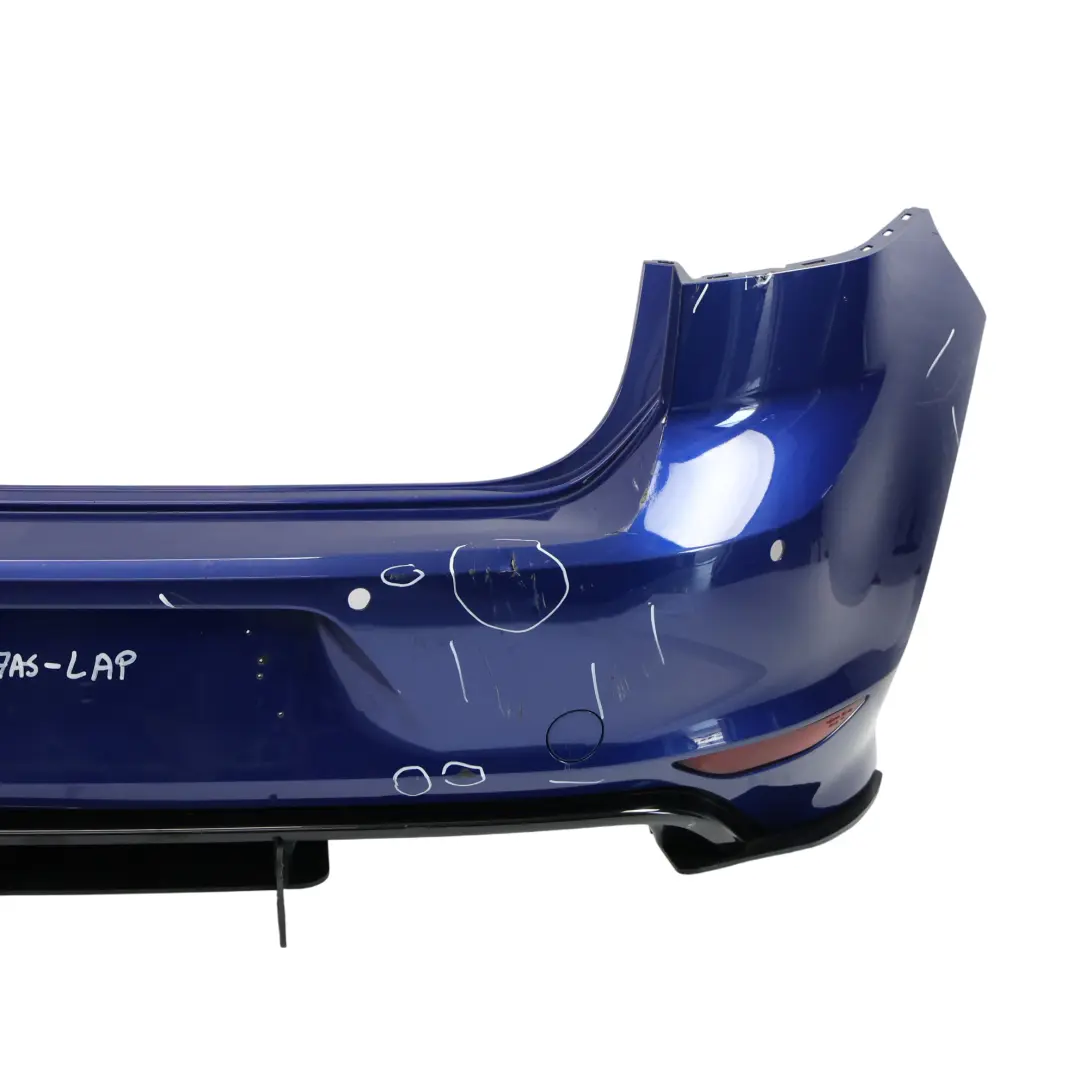 Volkswagen VW Golf Mk7 Bumper Rear R-Line Trim Panel Cover Lapis Blue - D5K - SKU 5G6807417AS-LAP - Part number 5G6807417AS