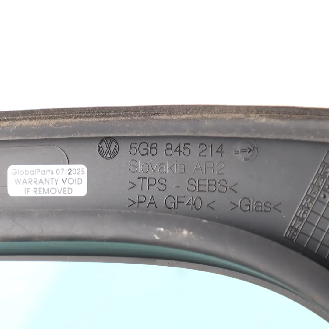 Volkswagen Golf 5G Mk7 Window Glass Door Rear Right O/S Side Quarter AS2 - SKU 5G6845214C - Part number 5G6845214C