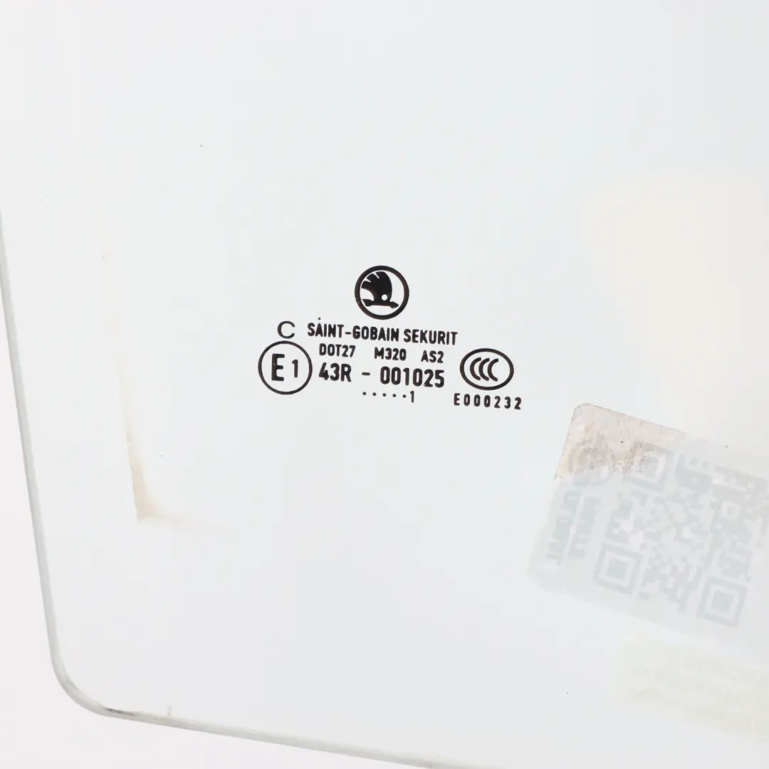 Skoda Fabia 5J Door Side Window Glass AS2 Front Right O/S - SKU 5J0845022F - Part number 5J0845022F