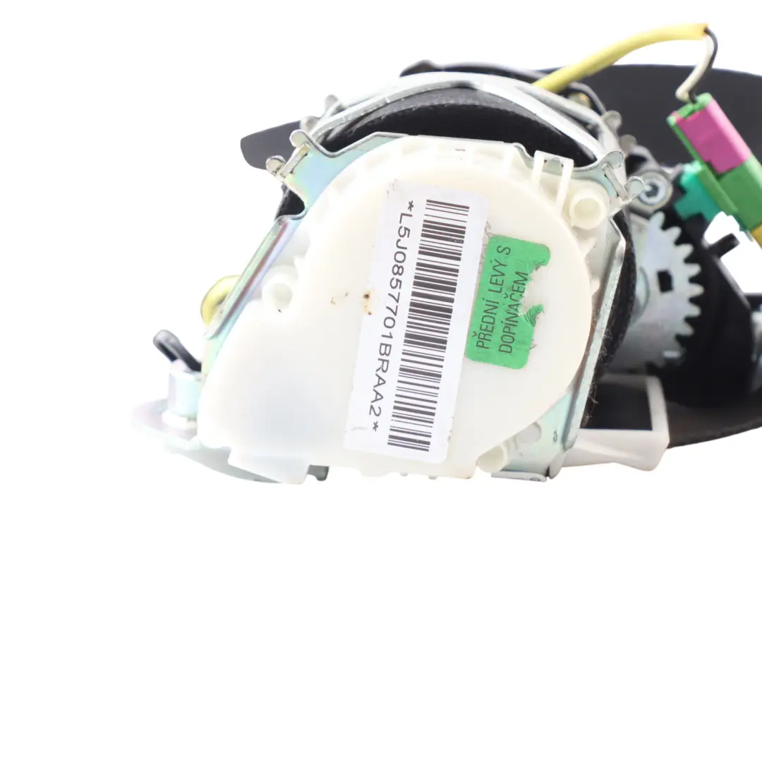 Skoda Fabia 5J Seat Belt Front Left N/S Safety Belt Black - SKU RHD-5J0857701B - Part number 5J0857701B