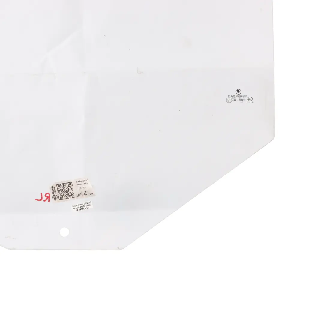 Skoda Fabia 5J Door Side Window Glass AS2 Rear Left N/S - SKU 5J6845205J - Part number 5J6845205J