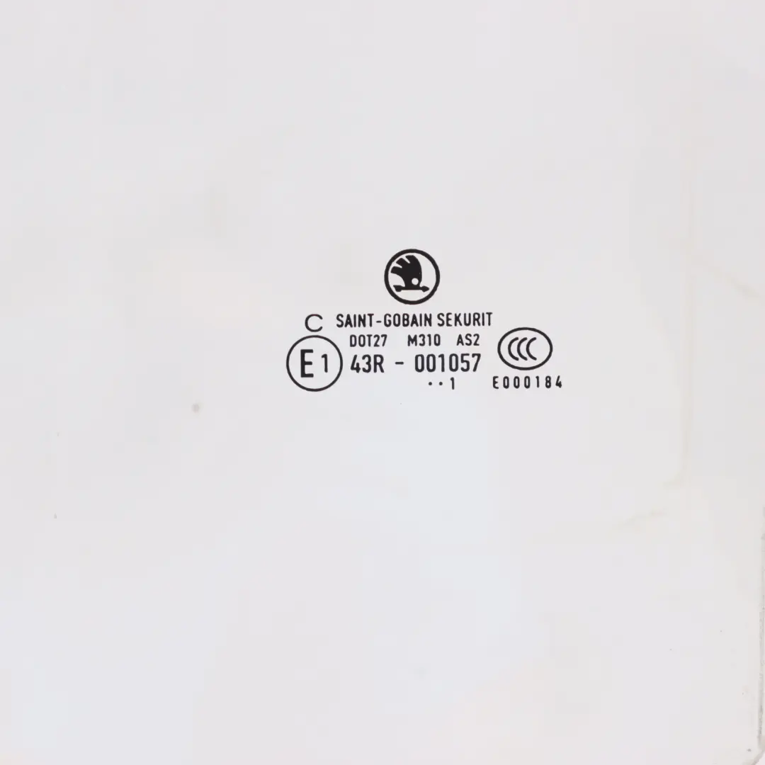 Finestrino Laterale Porta AS2 Posteriore Sinistro per Skoda Fabia 5J con numero di parte 5J6845205J Skoda Fabia 5J Finestrino Laterale Porta AS2 Posteriore Sinistro - SKU 5J6845205J - Numero di parte 5J6845205J