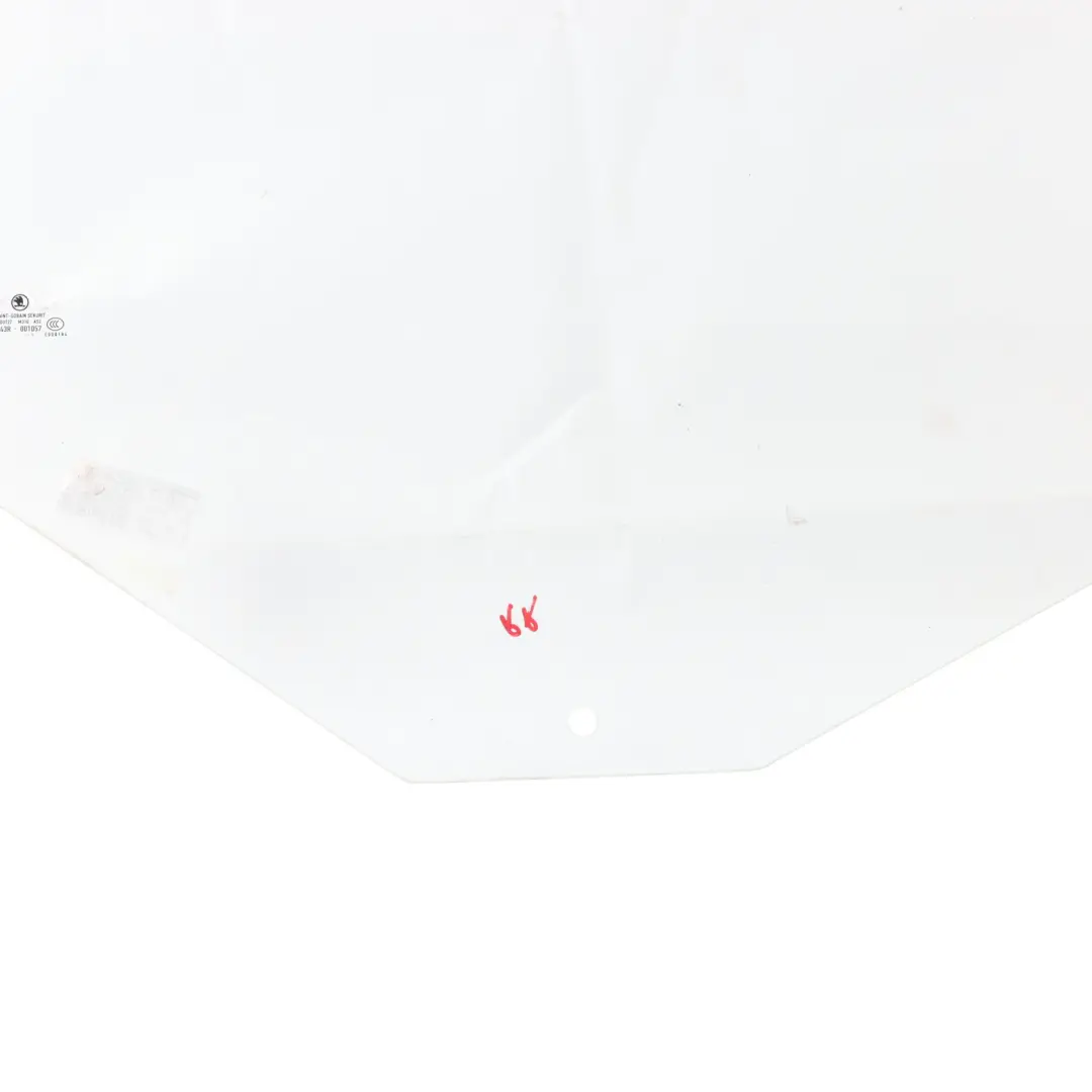 Skoda Fabia 5J Door Side Window Glass AS2 Rear Right O/S - SKU 5J6845206J - Part number 5J6845206J