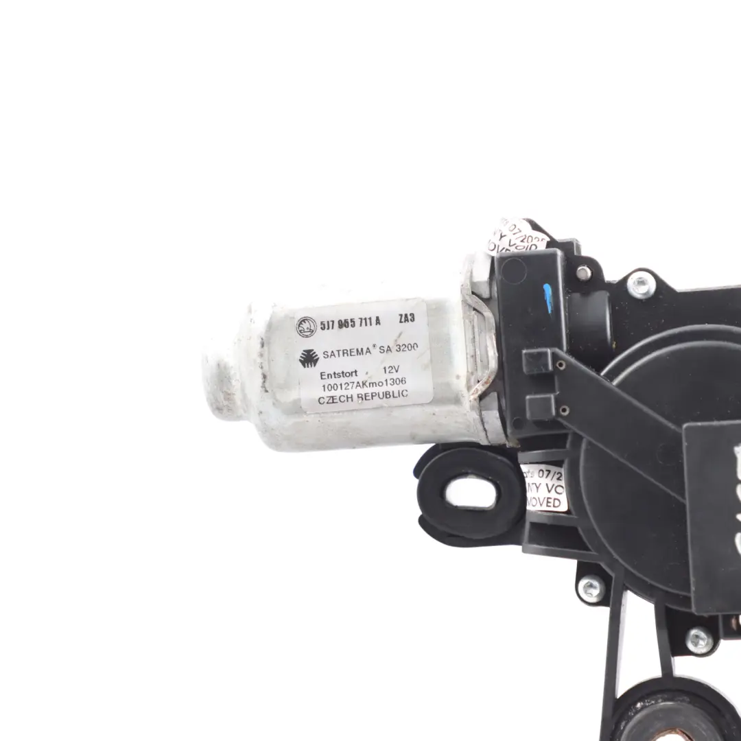 Skoda Fabia 5J Fensterwischermotor Regler Aktuator Hinten - SKU 5J7955711A - Teilenummer 5J7955711A