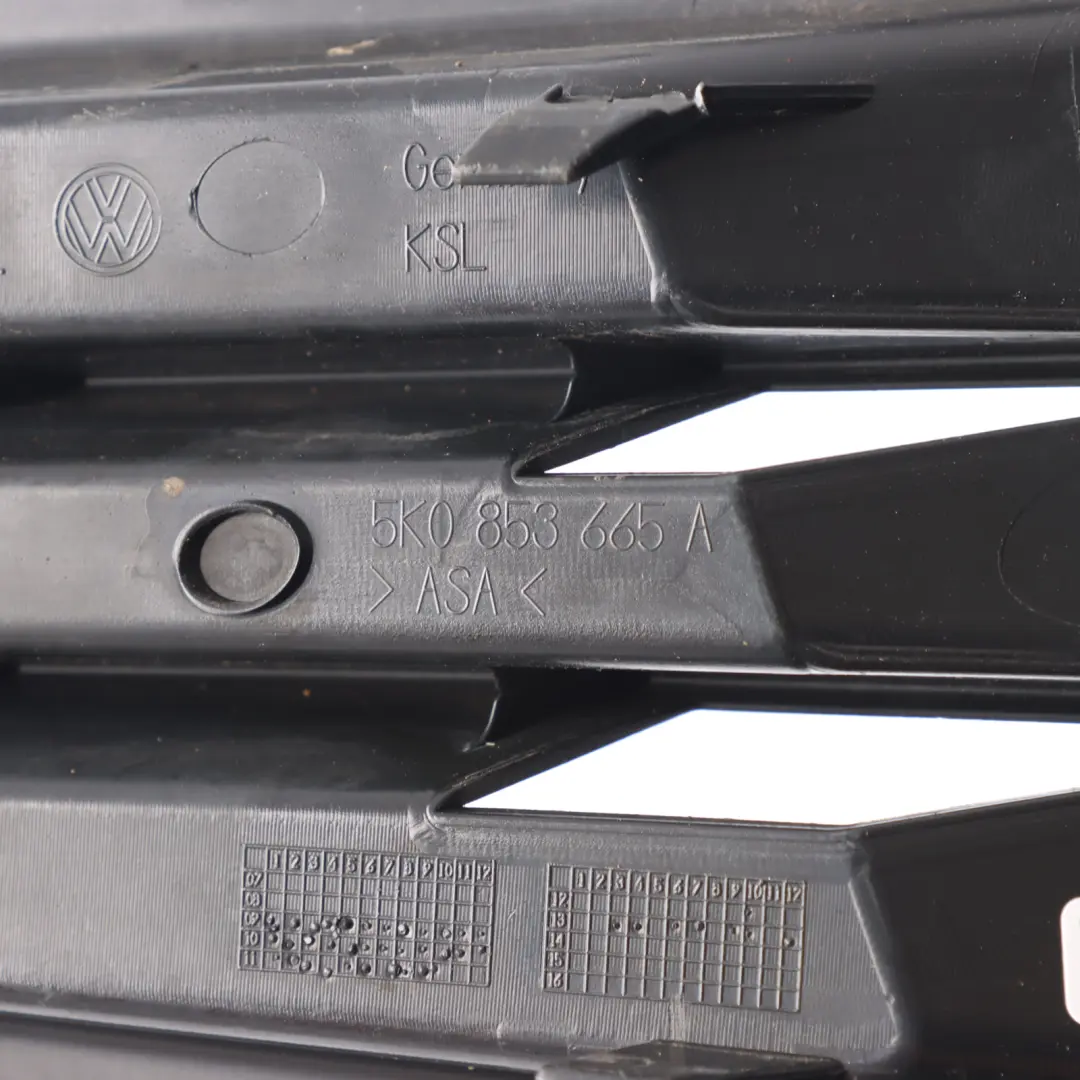 VW Volkswagen Golf Mk6 Front Bumper Lower Grille Cover Left N/S - SKU 5K0853665A - Part number 5K0853665A
