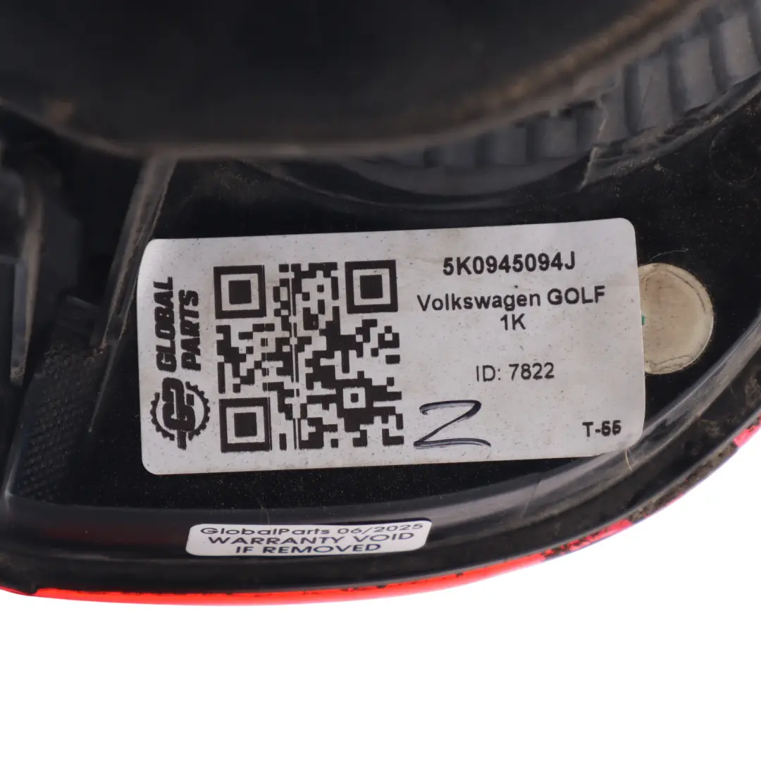 MK6 Light in Trunk Lid Right O/S Rear Inner Lamp to Volkswagen Golf VI with Part number 5K0945094J Volkswagen Golf VI MK6 Light in Trunk Lid Right O/S Rear Inner Lamp - SKU RHD-5K0945094J - Part number 5K0945094J