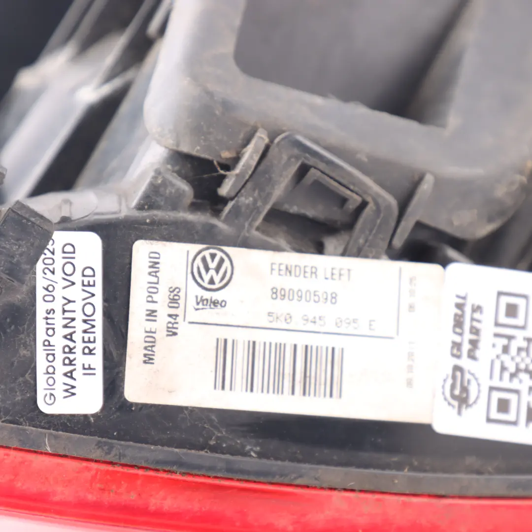 MK6 Light In Trunk Lid Left N/S Rear Outer Lamp to Volkswagen Golf VI with Part number 5K0945095E Volkswagen Golf VI MK6 Light In Trunk Lid Left N/S Rear Outer Lamp - SKU 5K0945095E - Part number 5K0945095E