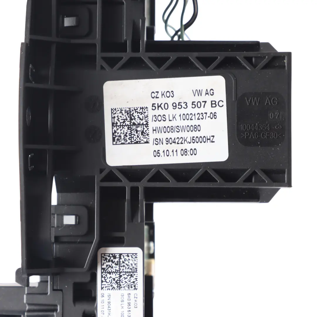 Volkswagen Golf Mk6 VI Commutateur Clignotant Essuie-Glace - SKU 5K0953507BC - Numéro de pièce 5K0953507BC