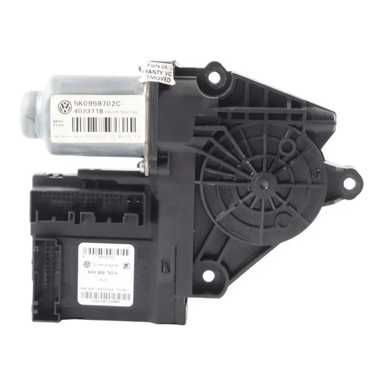 Volkswagen Golf MK6 VI Moteur Lève-Vitre Avant Gauche Régulateur - SKU 5K0959702C - Numéro de pièce 5K0959702C