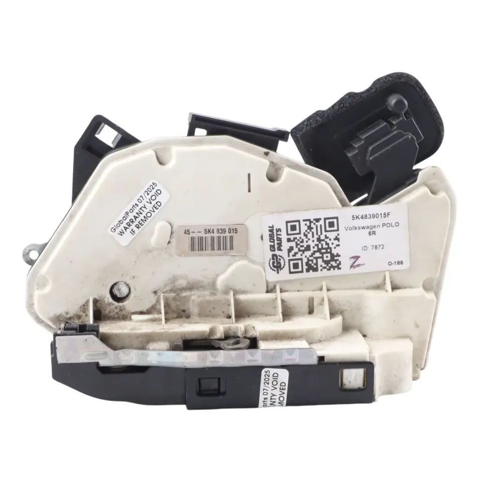 Meccanismo Blocco Porta Posteriore Sinistro per Volkswagen Polo 6R con numero di parte 5K4839015F Volkswagen Polo 6R Meccanismo Blocco Porta Posteriore Sinistro - SKU 5K4839015F - Numero di parte 5K4839015F