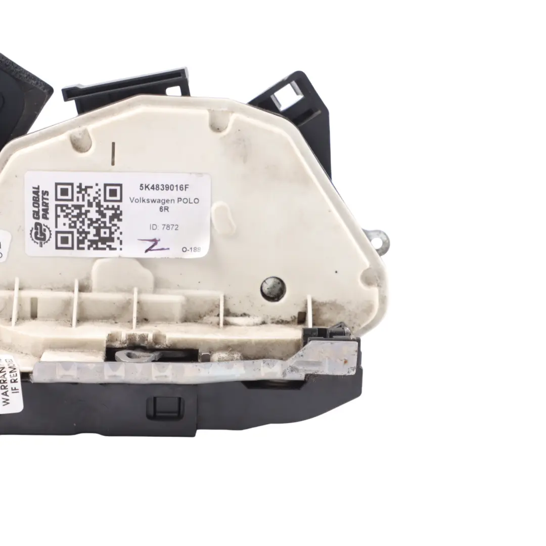 Volkswagen Polo 6R Rear Door Lock Actuator Mechanism Latch Right O/S - SKU 5K4839016F - Part number 5K4839016F