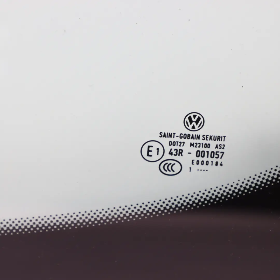 Volkswagen VW Golf Mk6 Side Window Rear Left N/S Glass Glazing AS2 - SKU 5K6845041G - Part number 5K6845041G