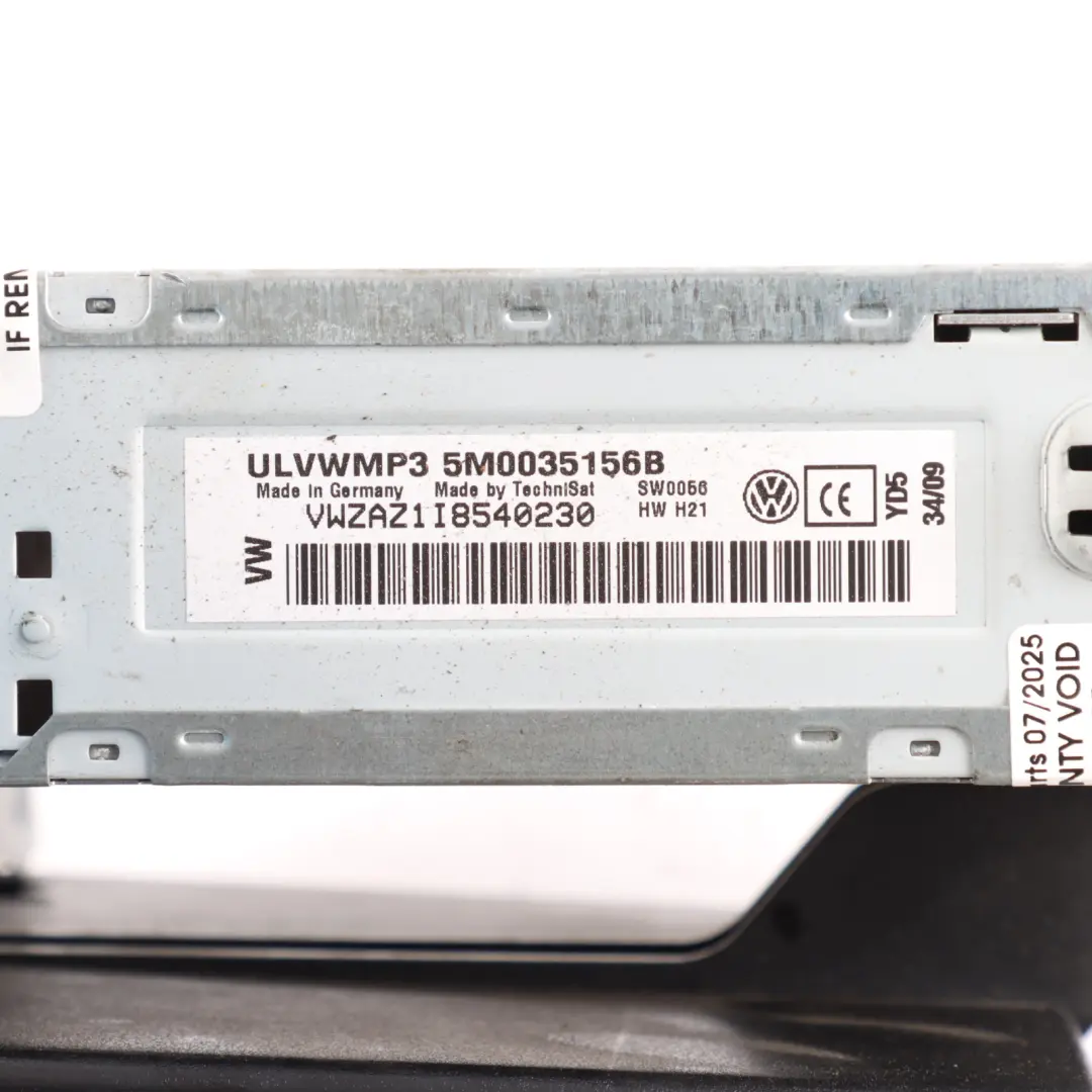Autoradio Avec Lecteur CD Et Radiocommande pour Volkswagen Polo 6R à propos du numéro de pièce 5M0035156B Volkswagen Polo 6R Autoradio Avec Lecteur CD Et Radiocommande - SKU 5M0035156B - Numéro de pièce 5M0035156B
