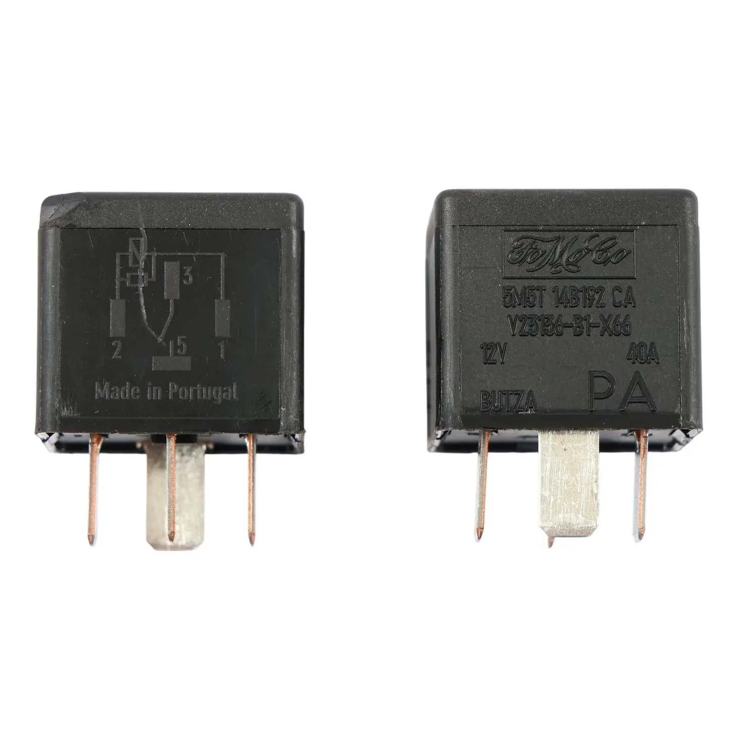 Ford Transit Custom Relay 4-Pin Black 12V 40A FOMOCO SET 5M5T14B192CA