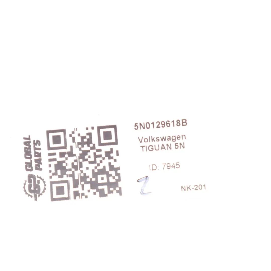 Volkswagen Sharan 7N Air Intake Pipe Hose Line Tube - SKU 5N0129618C - Part number 5N0129618B