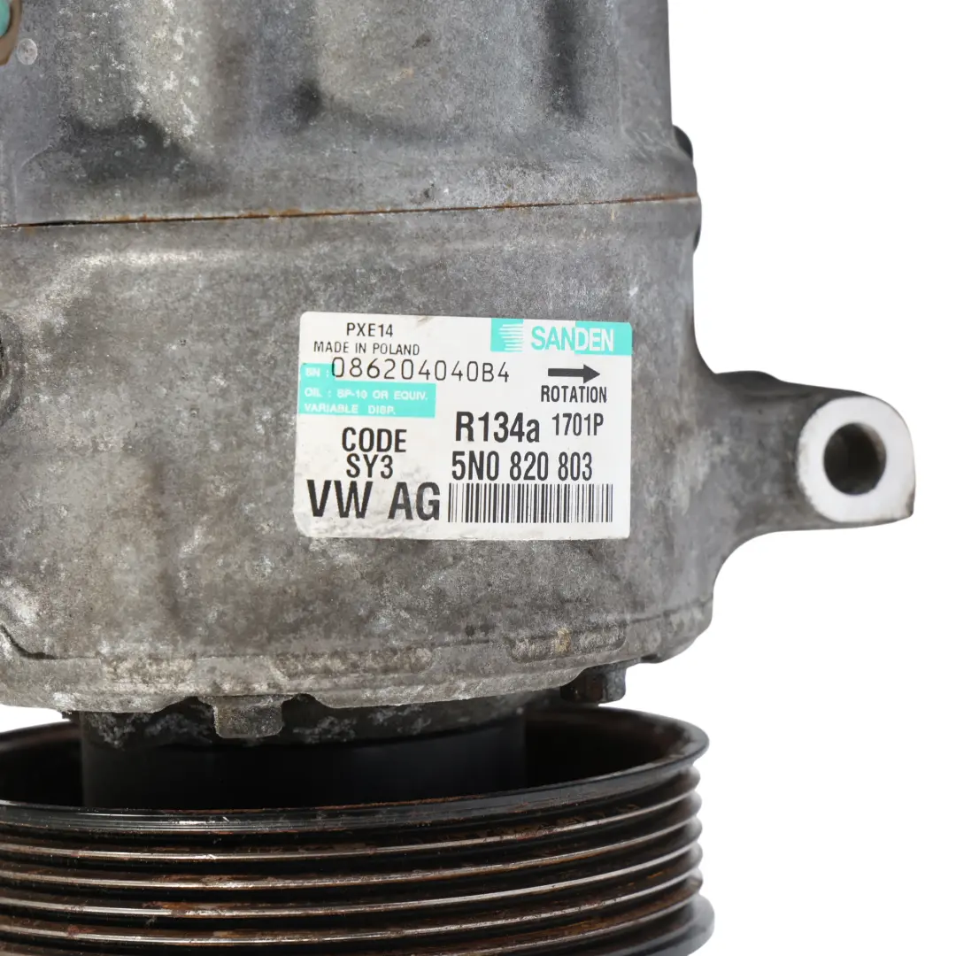 Con Conditioning Compressor A/C Pump to VW Volkswagen Golf 6 Audi A3 Air with Part number 5N0820803 VW Volkswagen Golf 6 Audi A3 Air Con Conditioning Compressor A/C Pump - SKU 5N0820803 - Part number 5N0820803