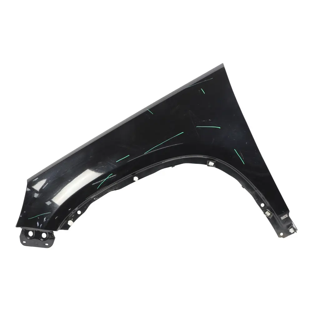VW Volkswagen Tiguan 5N Front Left N/S Wing Fender Panel Side Deep Black - C9X - SKU 5N0821105A-DBL - Part number 5N0821105A