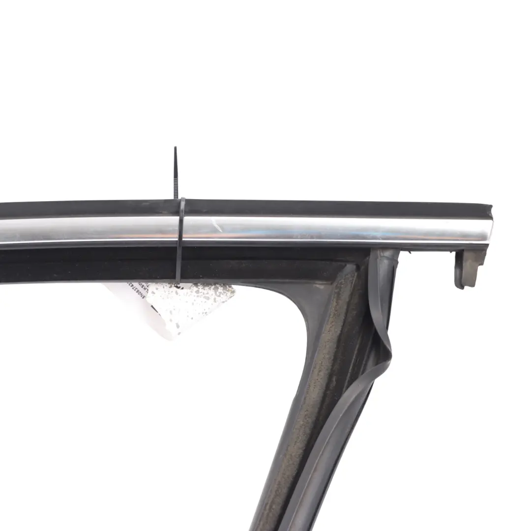 Front Window Strip Door Frame Chrome Left N/S to Volkswagen Tiguan 5N with Part number 5N0837431 Volkswagen Tiguan 5N Front Window Strip Door Frame Chrome Left N/S - SKU 5N0837431 - Part number 5N0837431