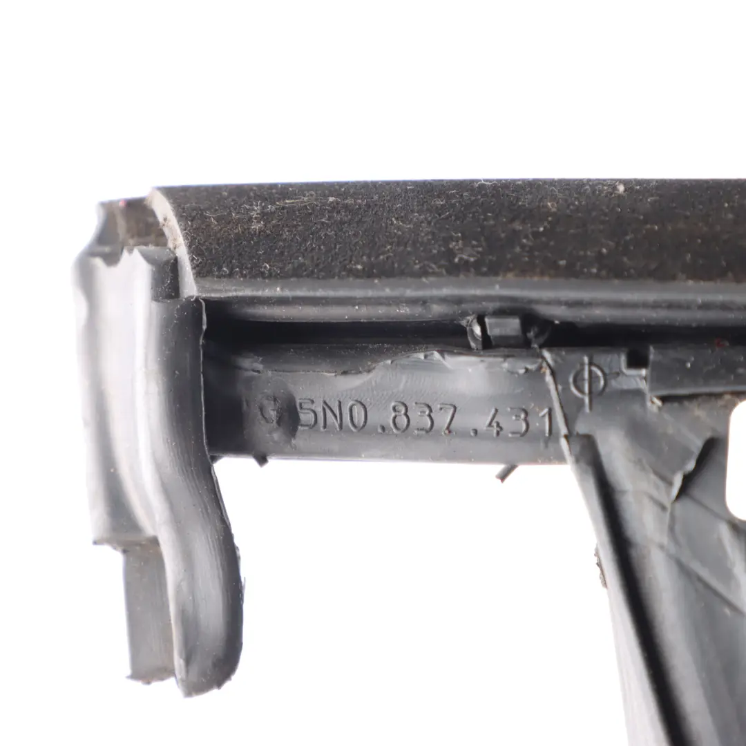 Front Window Strip Door Frame Chrome Left N/S to Volkswagen Tiguan 5N with Part number 5N0837431 Volkswagen Tiguan 5N Front Window Strip Door Frame Chrome Left N/S - SKU 5N0837431 - Part number 5N0837431