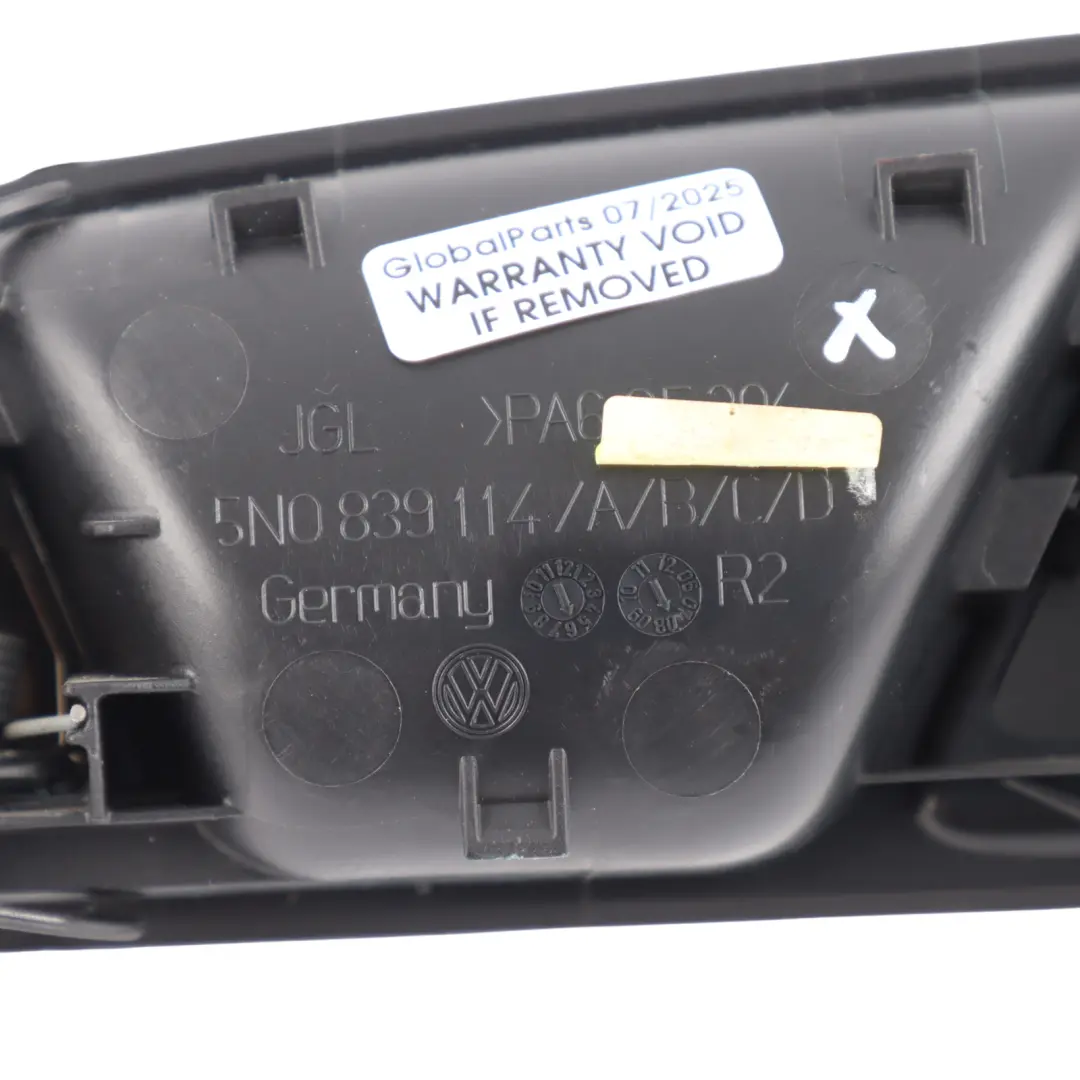 VW Tiguan 5N Rear Door Handle Speaker Interior Right O/S Chrome - SKU 5N0839114 - Part number 5N0839114