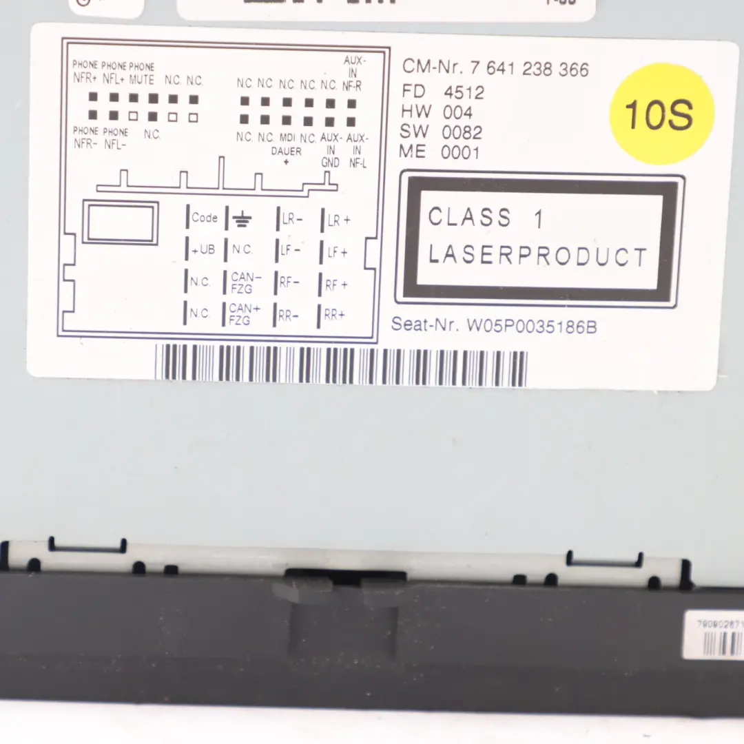 Seat Altea Multimedia Radio CD Player Head Unit Controller - SKU 5P0035186B - Part number 5P0035186B