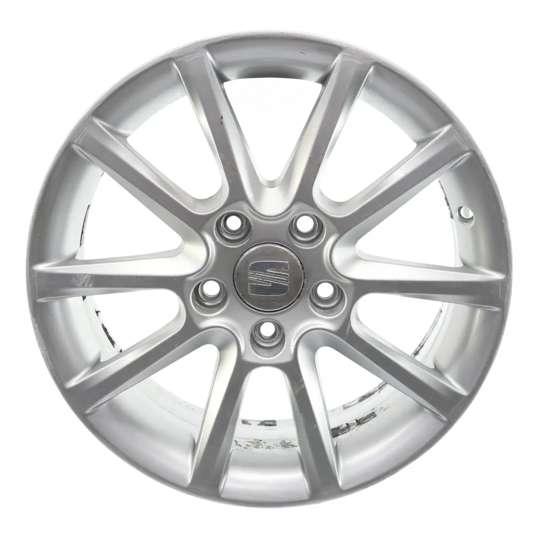Rim Alloy Silver 16" 6,5J ET:50 5 Double Spoke to Seat Altea XL Wheel with Part number 5P0601025J Seat Altea XL Wheel Rim Alloy Silver 16" 6,5J ET:50 5 Double Spoke - SKU 5P0601025J-4 - Part number 5P0601025J
