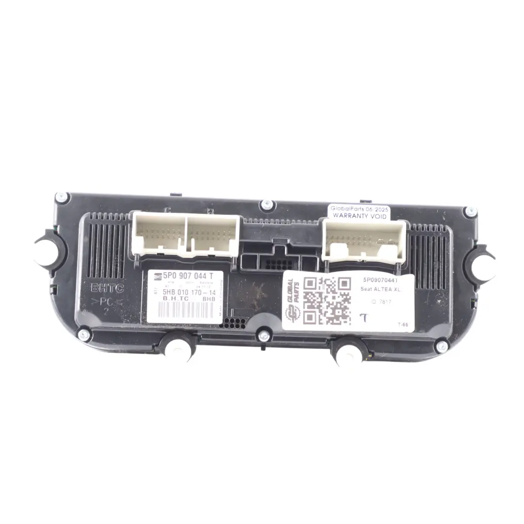 Seat Altea Air Conditioning A/C Blower Control Panel Switch - SKU 5P0907044T - Part number 5P0907044T