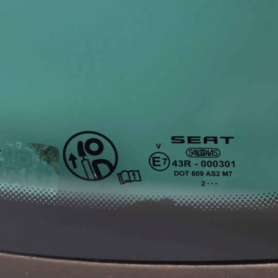 Side Window Fixed Quarter Glass Rear Right O/S AS2 to Seat Altea XL with Part number 5P8845042C Seat Altea XL Side Window Fixed Quarter Glass Rear Right O/S AS2 - SKU 5P8845042C - Part number 5P8845042C