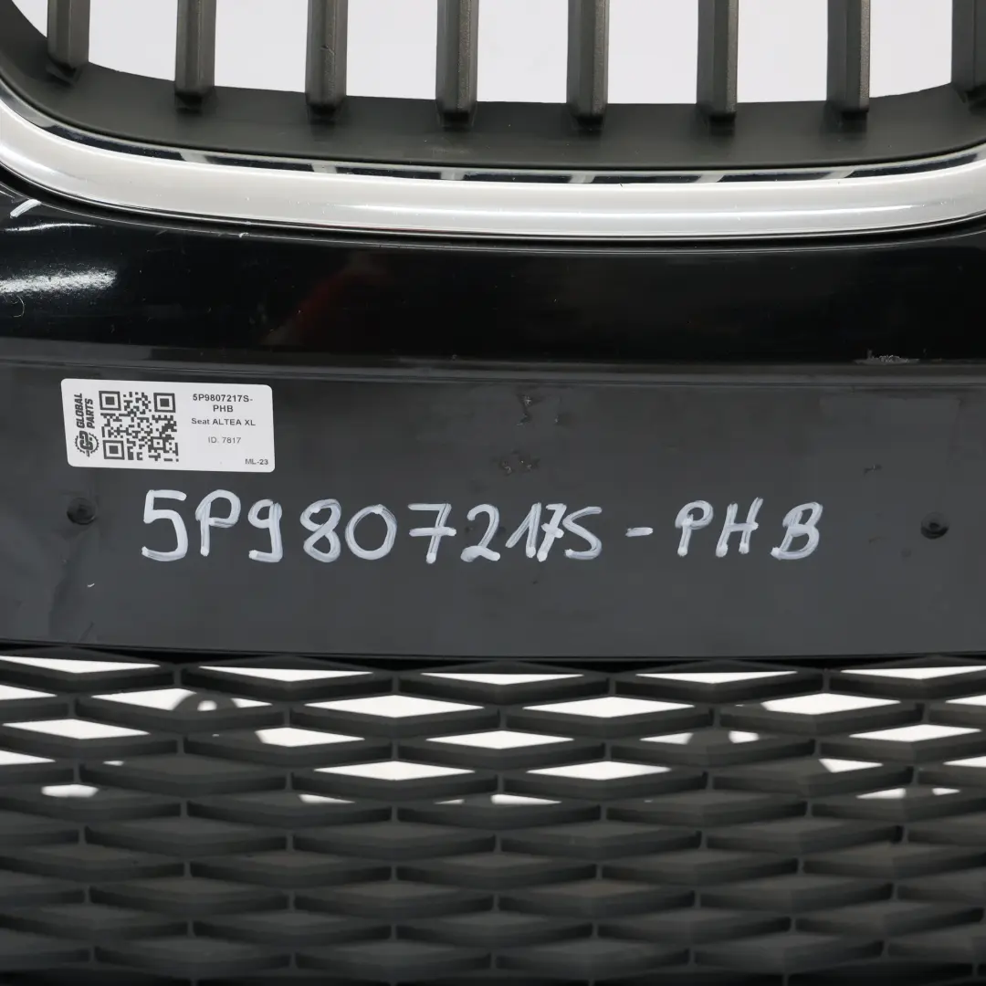 Seat Altea XL Zderzak Przedni Phantom Black Czarny - Z9Y - SKU 5P9807217S-PHB - Numer Części 5P9807217S