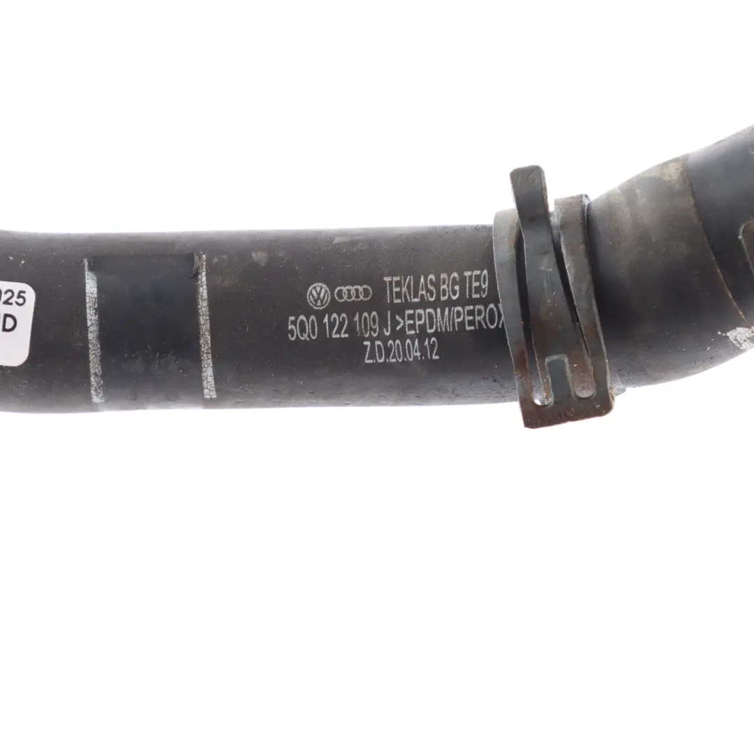 Audi S3 8V VW Volkswagen Golf 7 Wasser Kühlmittel Rohr Schlauch Rohr - SKU 5Q0122109J - Teilenummer 5Q0122109J