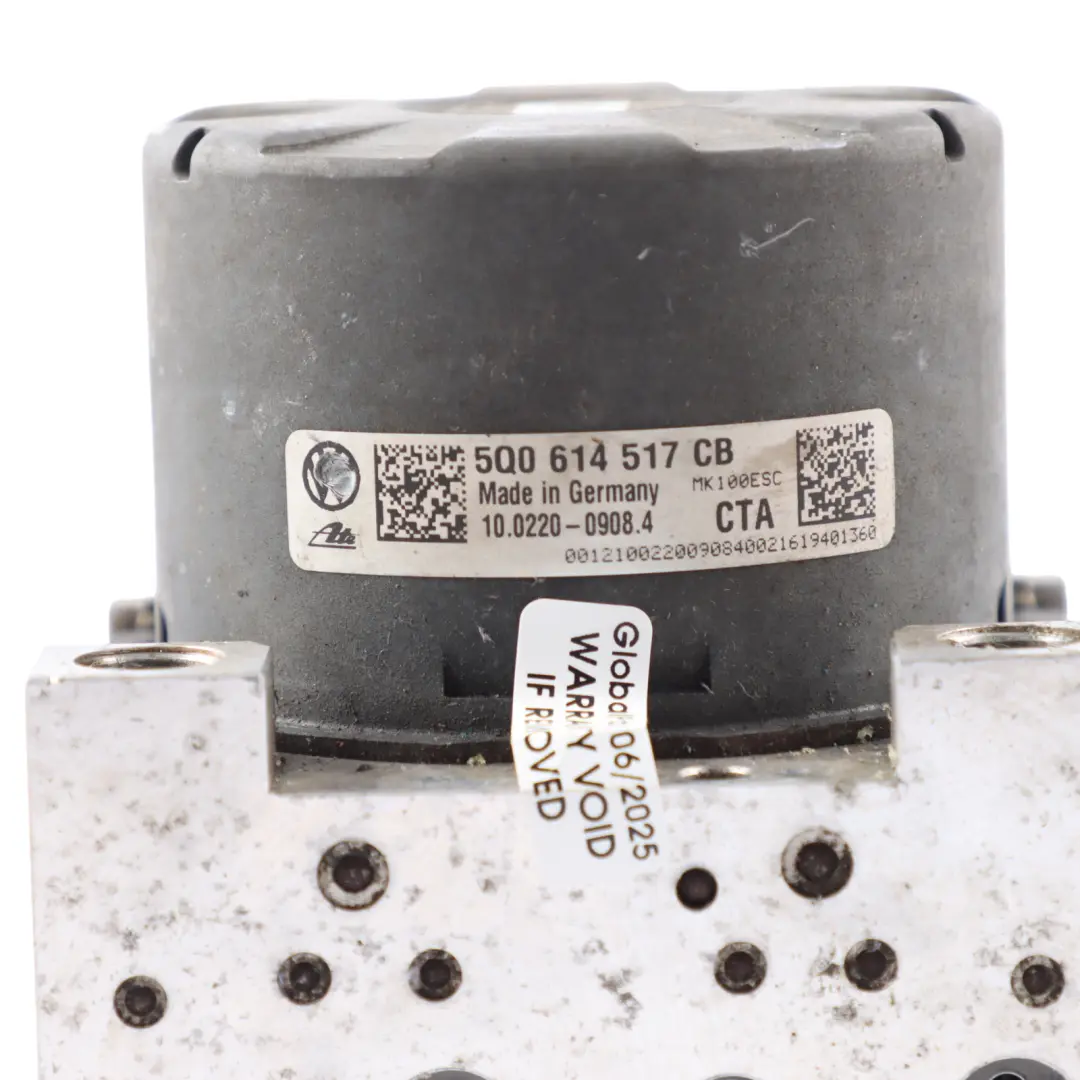 Audi A3 8V ABS Pump Modulator Control Module Hydraulic Unit - SKU 5Q0614517CB - Part number 5Q0614517CB
