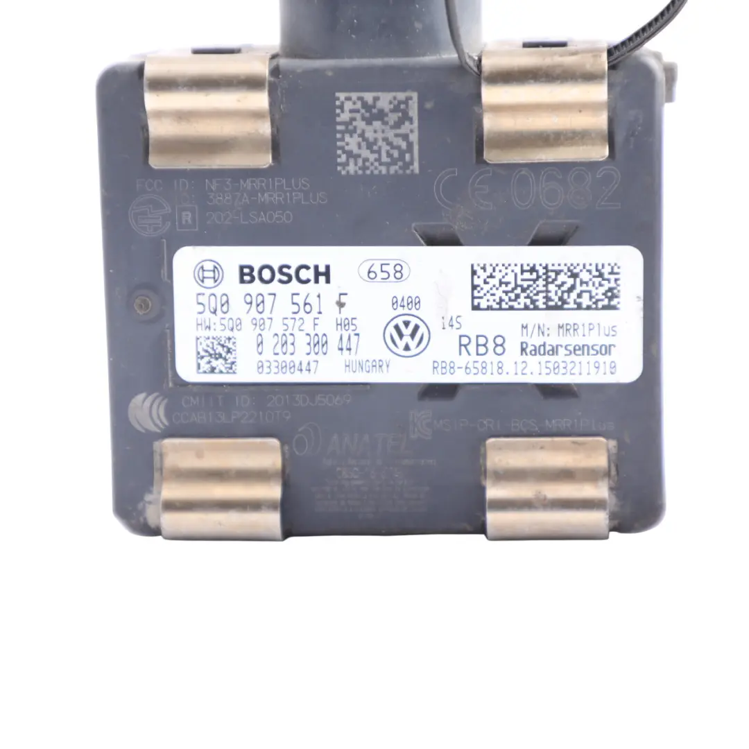 Front Radar Distance Control Unit Module 5Q0907572F to Audi A3 8V VW Golf Mk7 VII with Part number 5Q0907561F Audi A3 8V VW Golf Mk7 VII Front Radar Distance Control Unit Module 5Q0907572F - SKU 5Q0907561F - Part number 5Q0907561F