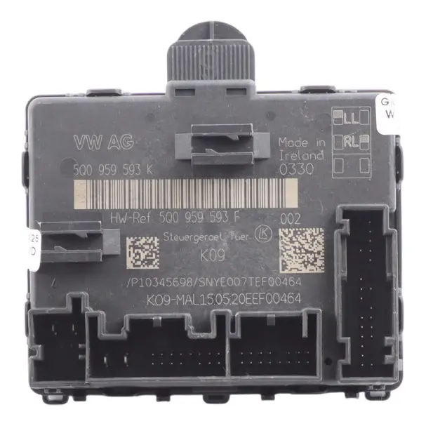 Door Module Control Unit Front Driver Side to Audi A3 8V with Part number 5Q0959593K Audi A3 8V Door Module Control Unit Front Driver Side - SKU 5Q0959593K - Part number 5Q0959593K