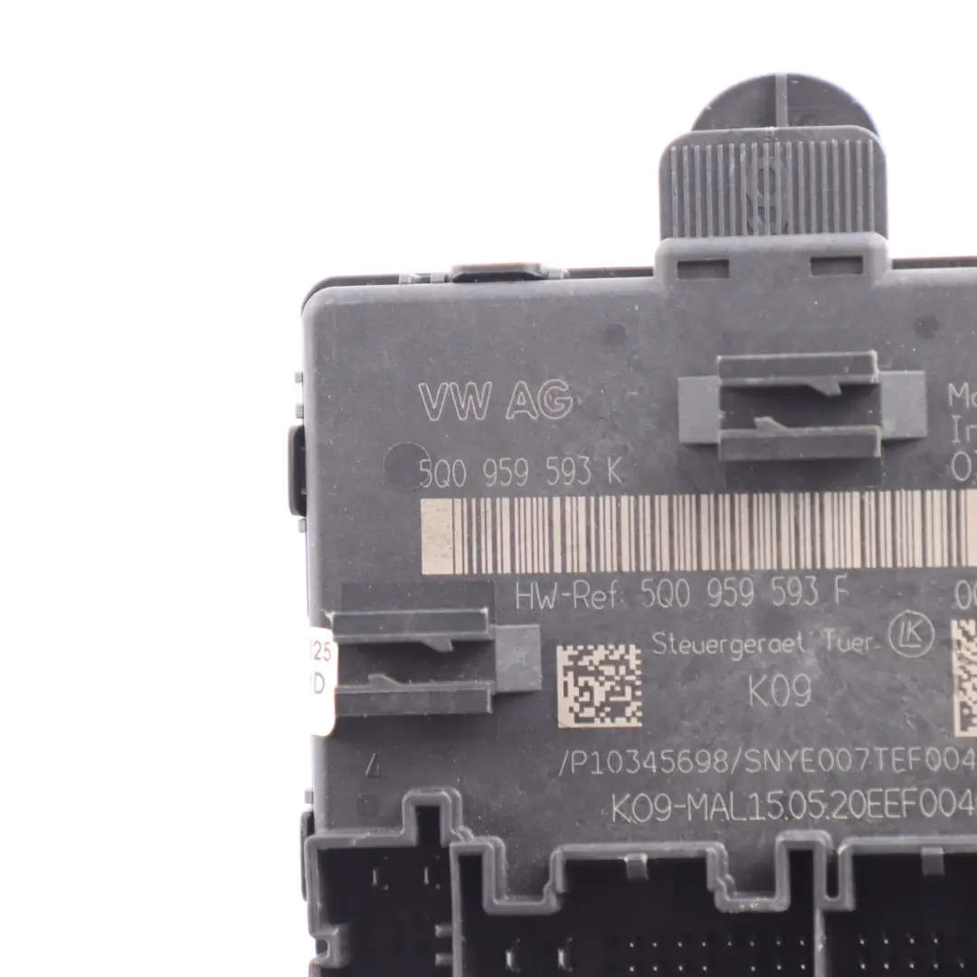 Audi A3 8V Door Module Control Unit Front Driver Side - SKU 5Q0959593K - Part number 5Q0959593K