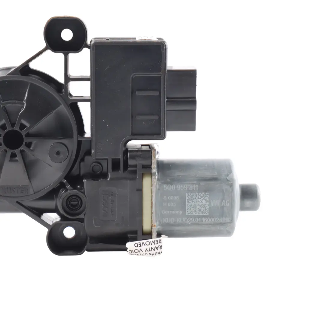 Window Regulator Motor Lifter Rear Left N/S to Volkswagen Golf Mk7 VII with Part number 5Q0959811 Volkswagen Golf Mk7 VII Window Regulator Motor Lifter Rear Left N/S - SKU 5Q0959811 - Part number 5Q0959811