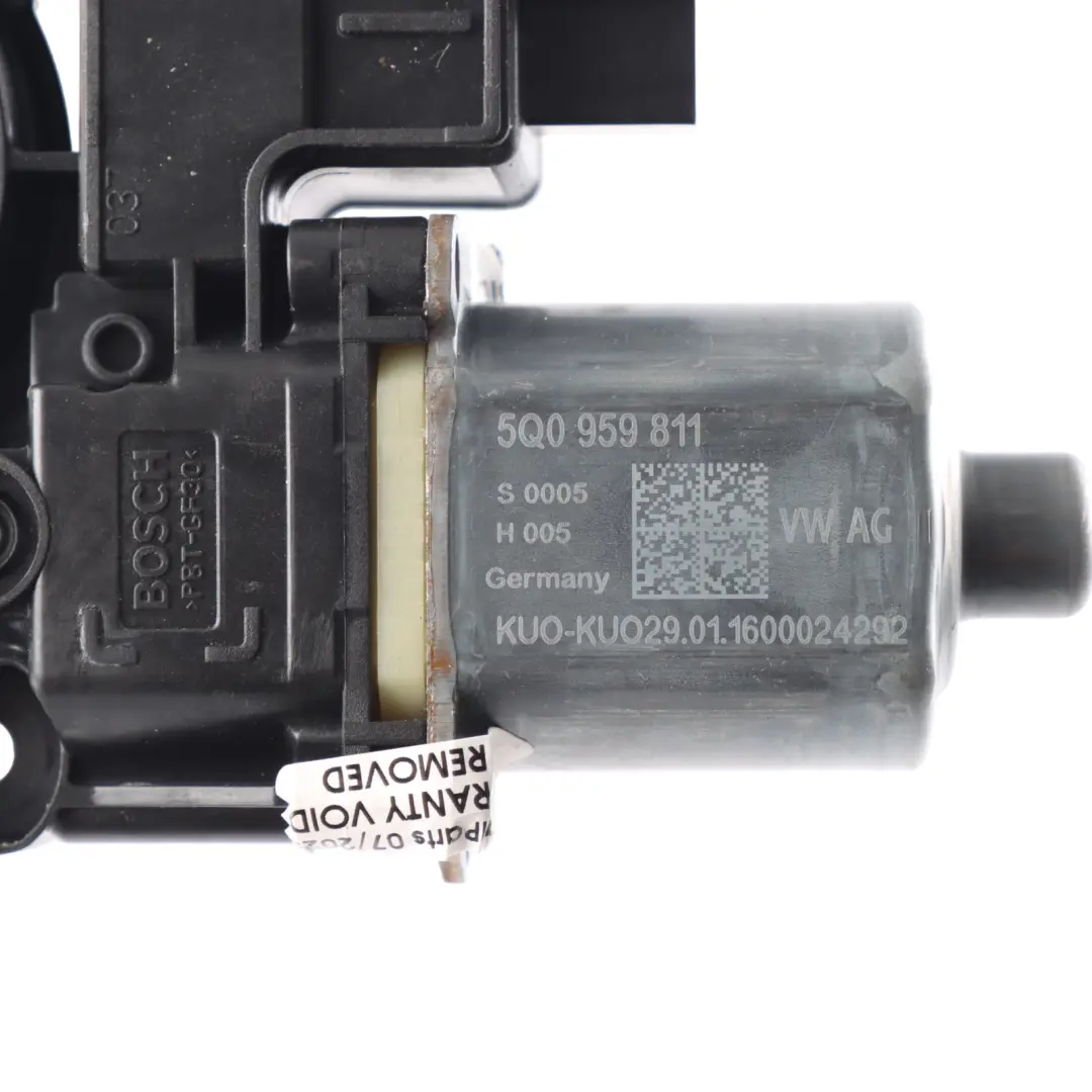 Elevalunas Motor Regulador Trasero Izquierdo para Volkswagen Golf Mk7 VII con número de pieza 5Q0959811 Volkswagen Golf Mk7 VII Elevalunas Motor Regulador Trasero Izquierdo - SKU 5Q0959811 - Número de pieza 5Q0959811