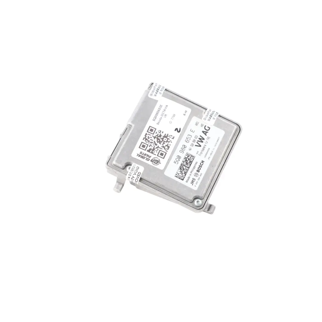 Mk3 III 5E Front Camera Module Lane Assist Control Unit to Skoda Octavia with Part number 5Q0980653E Skoda Octavia Mk3 III 5E Front Camera Module Lane Assist Control Unit - SKU 5Q0980653E - Part number 5Q0980653E