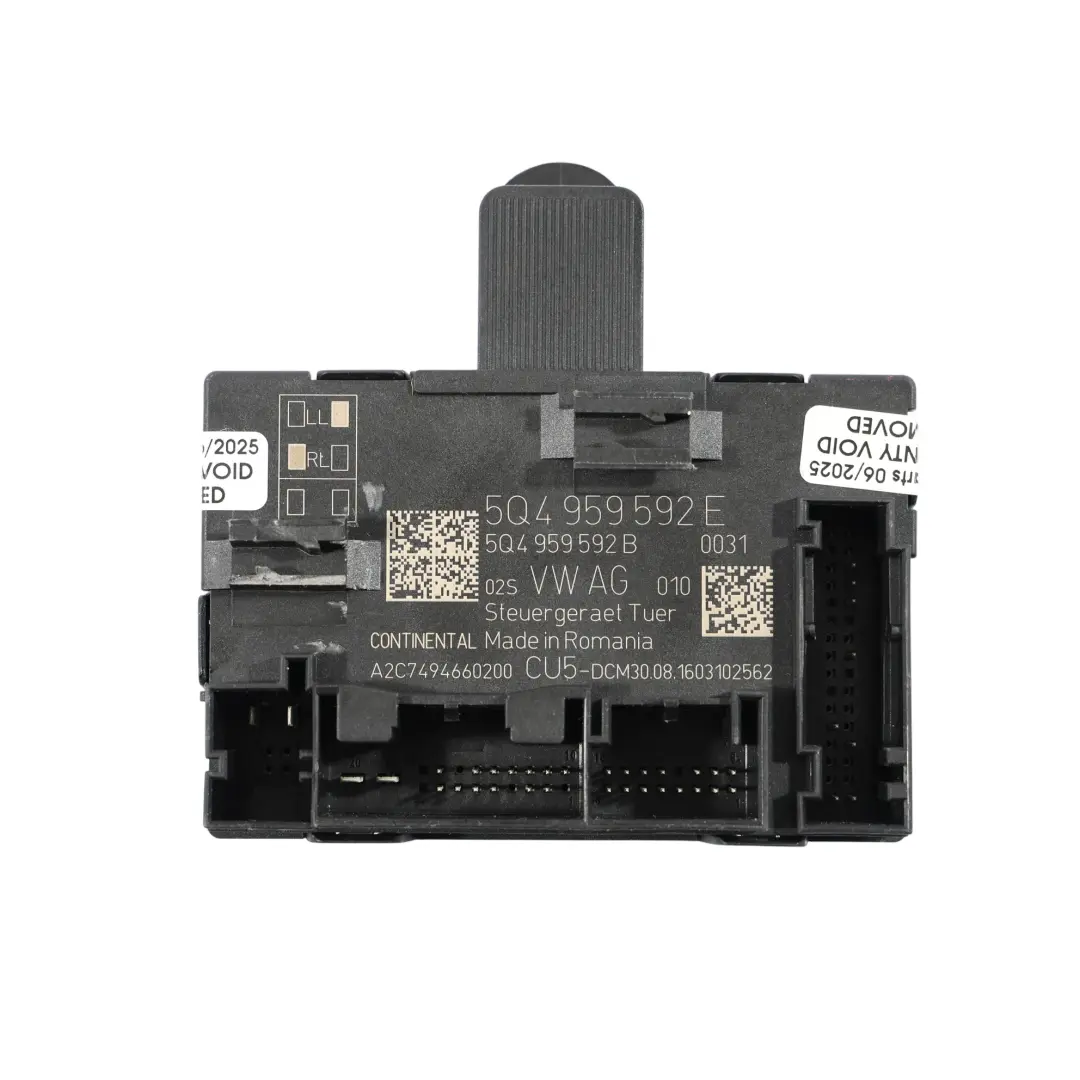 Mk3 Unidad Módulo De La Puerta Lado Del Pasajero Delantero para Seat Leon con número de pieza 5Q4959592E Seat Leon Mk3 Unidad Módulo De La Puerta Lado Del Pasajero Delantero - SKU 5Q4959592E - Número de pieza 5Q4959592E