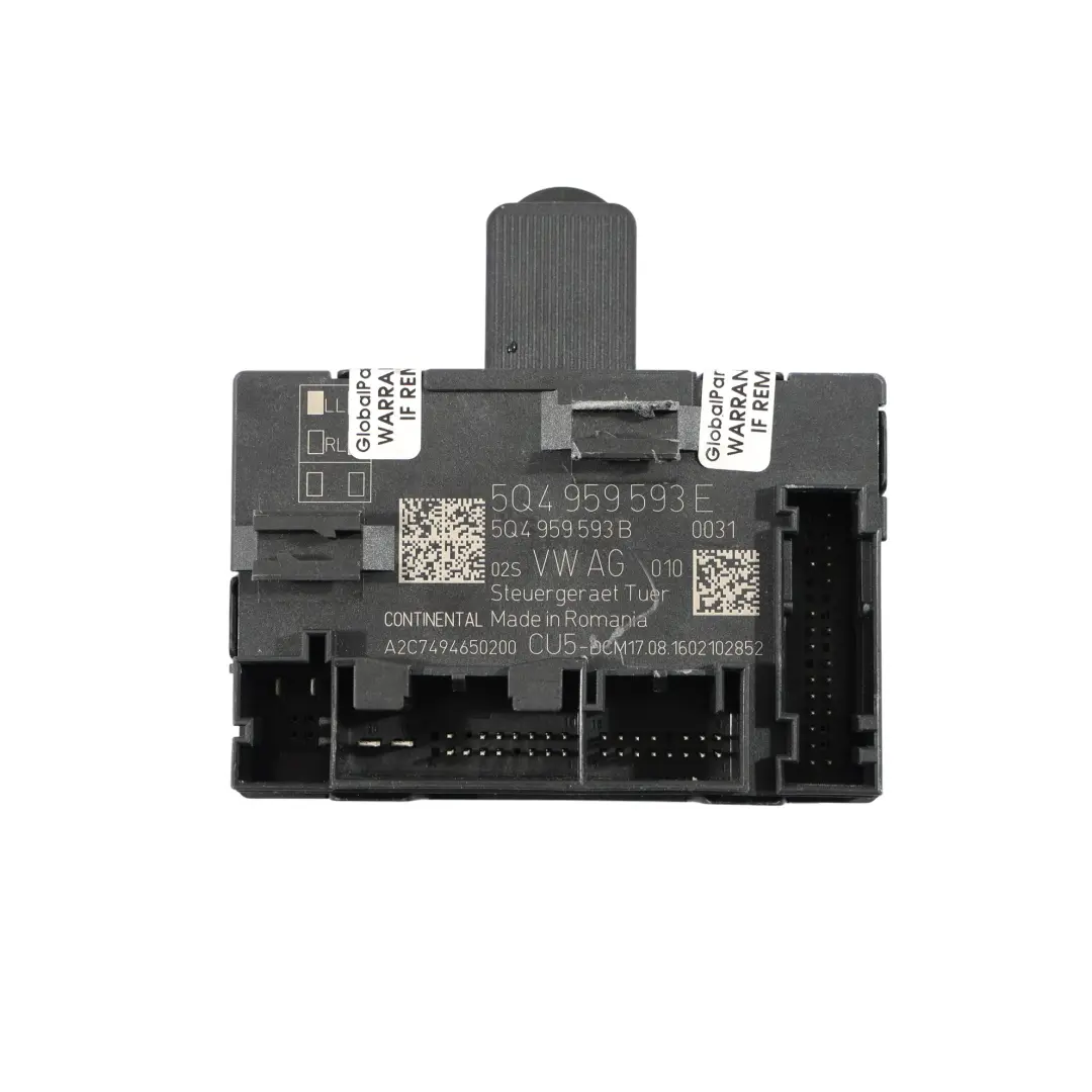 Mk3 Unidad De Control Módulo Puerta Delantera Conductor para Seat Leon con número de pieza 5Q4959593E Seat Leon Mk3 Unidad De Control Módulo Puerta Delantera Conductor - SKU 5Q4959593E - Número de pieza 5Q4959593E