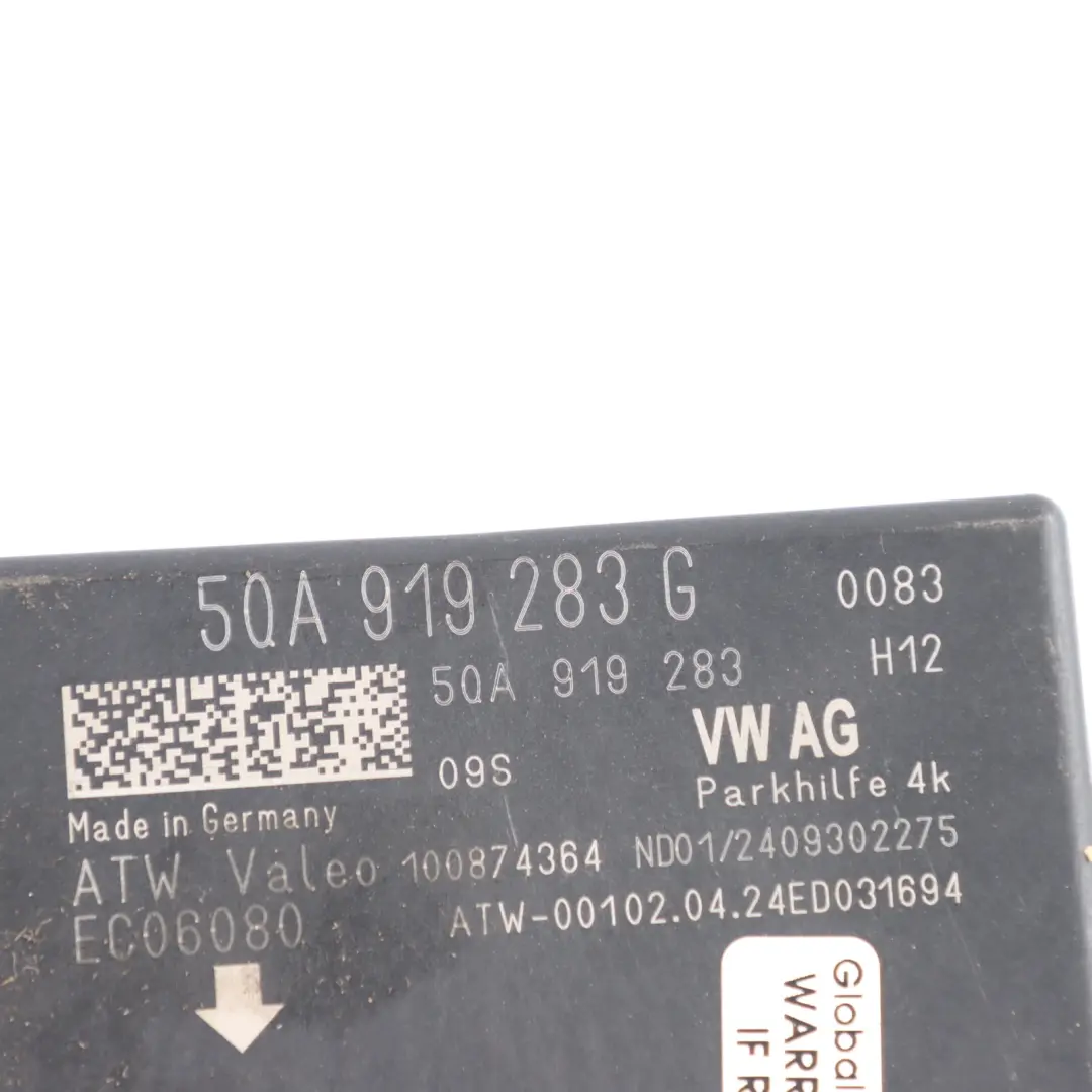 Audi A3 8V Einparkhilfe PDC Abstandsregeltempomat Modul - SKU 5QA919283G - Teilenummer 5QA919283G