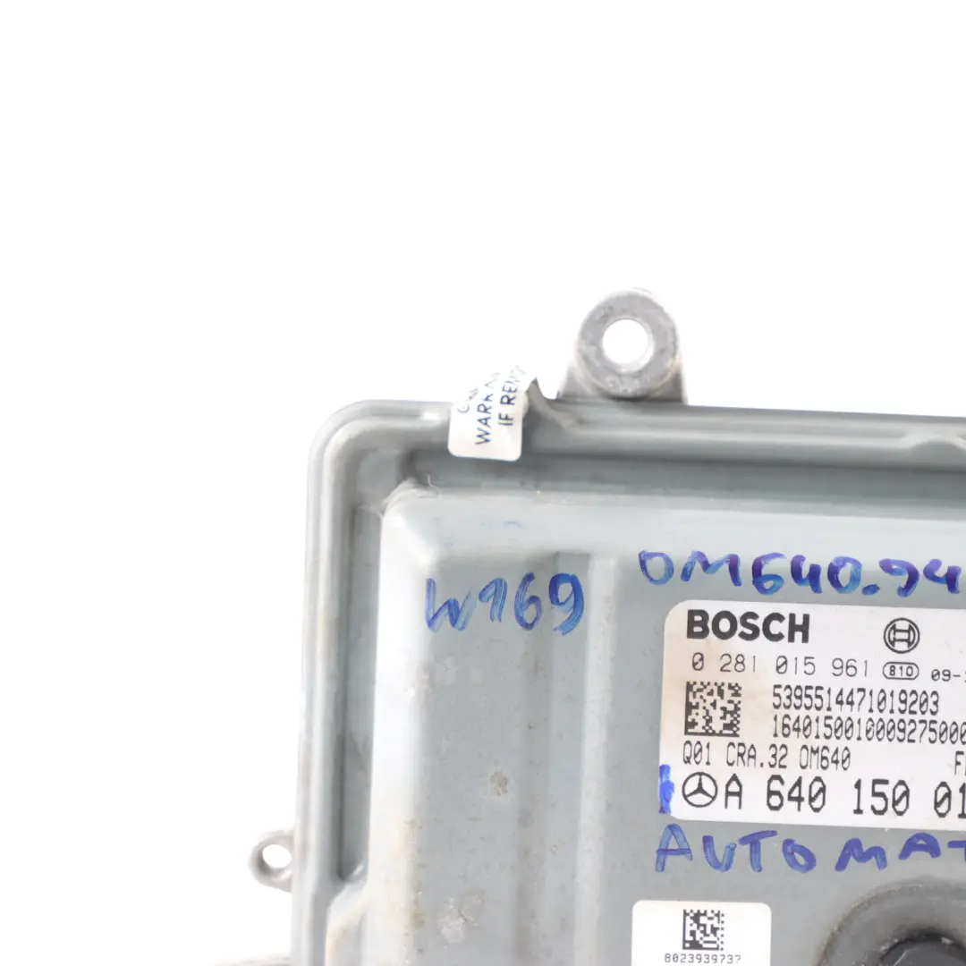 Mercedes W169 A160 CDI OM640.942 82HP Controllo Motore Automatico - SKU A6401500100 - Numero di parte A6401500100