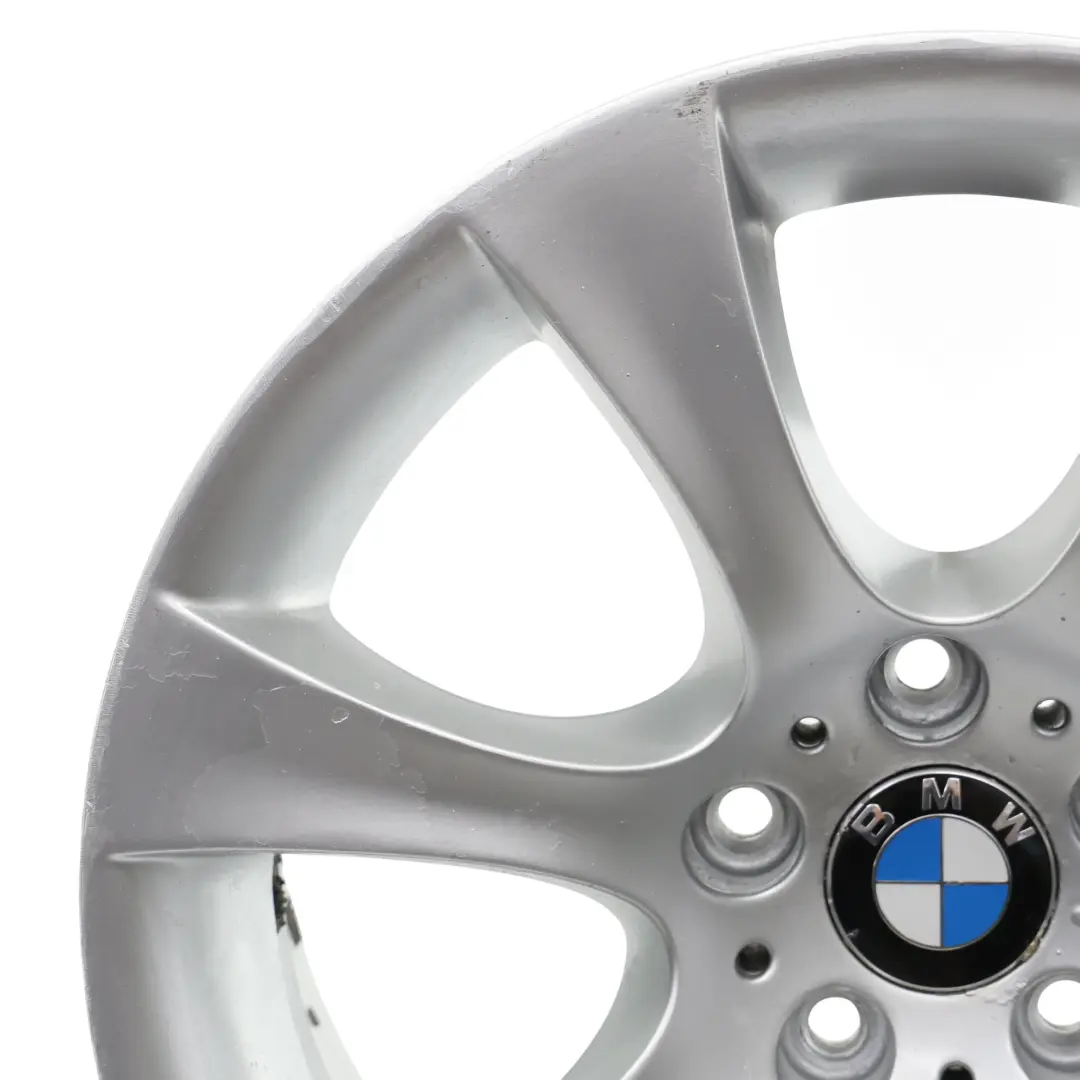 BMW Serie 5 E60 E61 Cerchio in lega argento 18" 8J ET:20 Star Spoke 124 - SKU 6760617-1 - Numero di parte 6760617