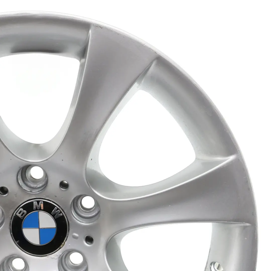 BMW Serie 5 E60 E61 Cerchio in lega argento 18" 8J ET:20 Star Spoke 124 - SKU 6760617-1 - Numero di parte 6760617