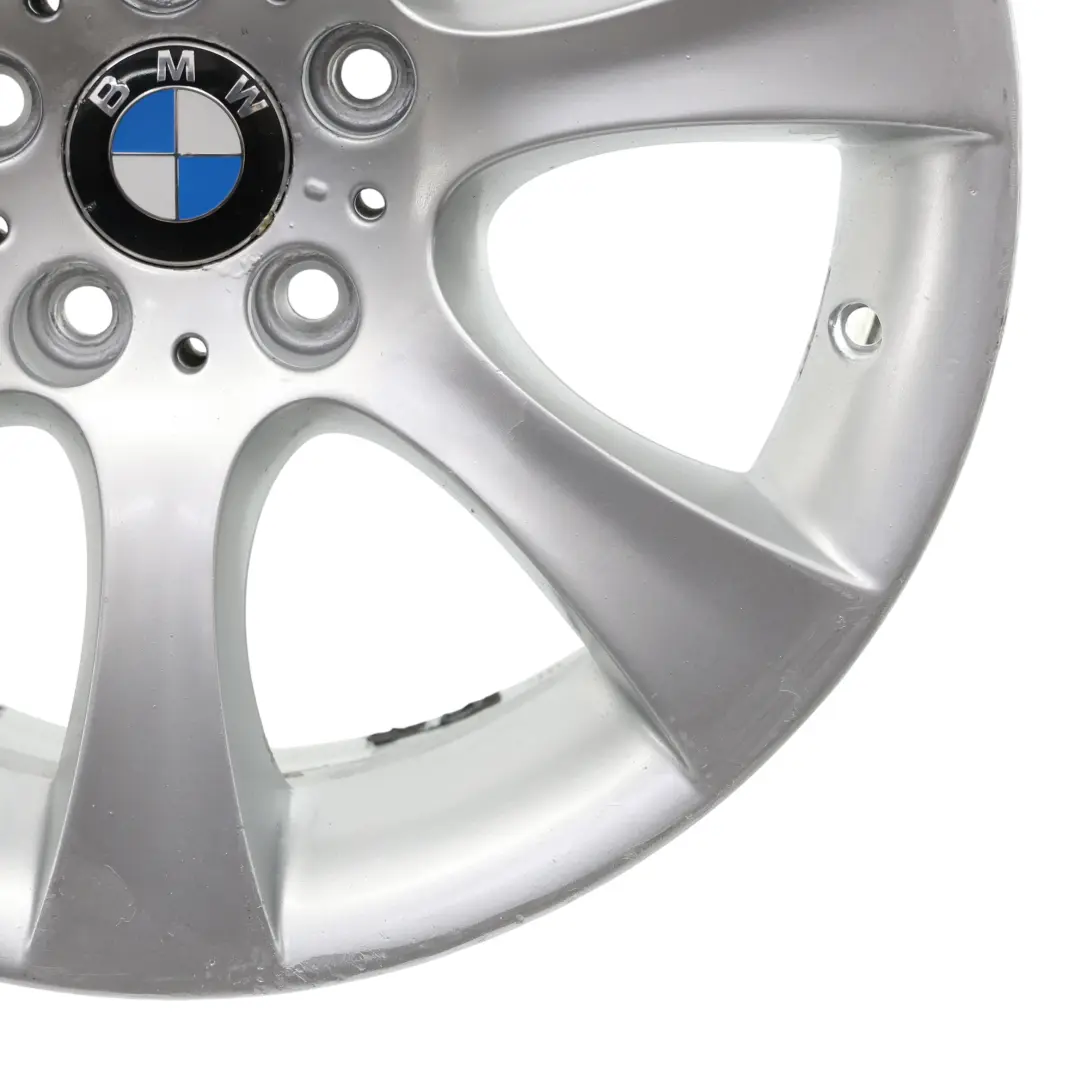 BMW Serie 5 E60 E61 Cerchio in lega argento 18" 8J ET:20 Star Spoke 124 - SKU 6760617-1 - Numero di parte 6760617