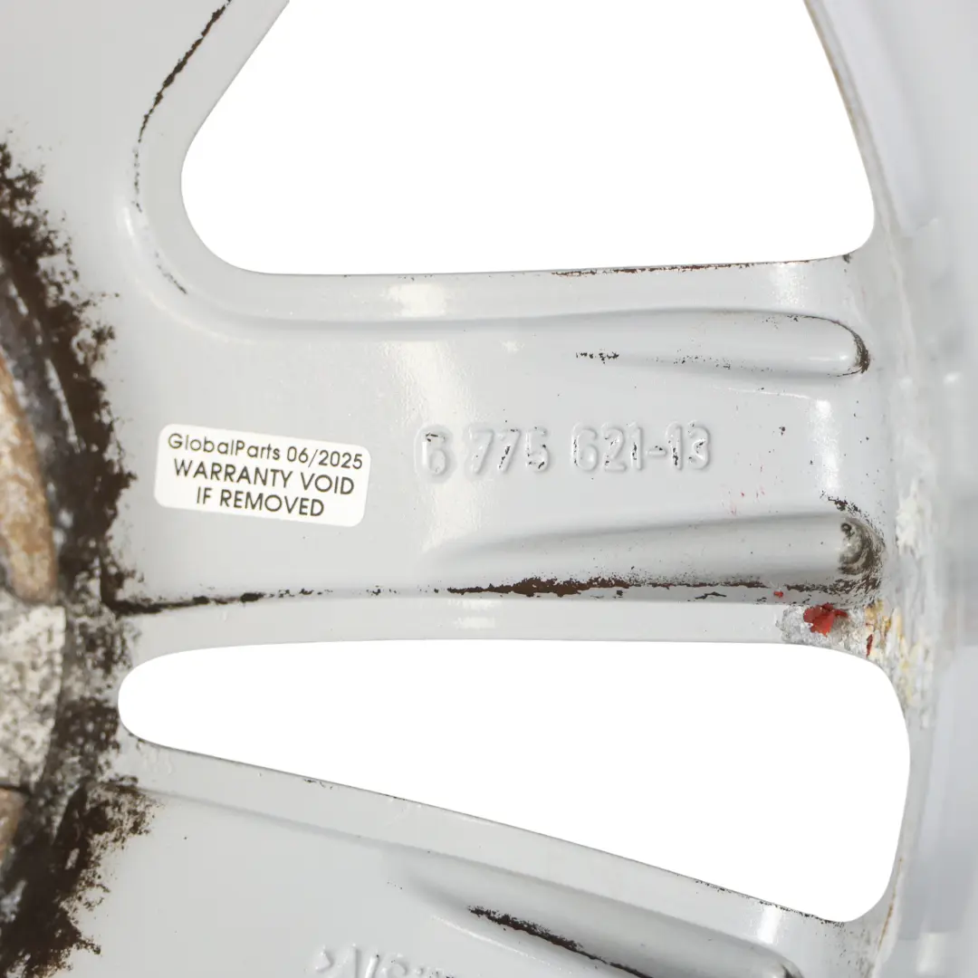 BMW E81 E87 Argento Cerchio in lega 17" V-Spoke 141 ET:47 7J 6762888 - SKU 6762888-3 - Numero di parte 6775621