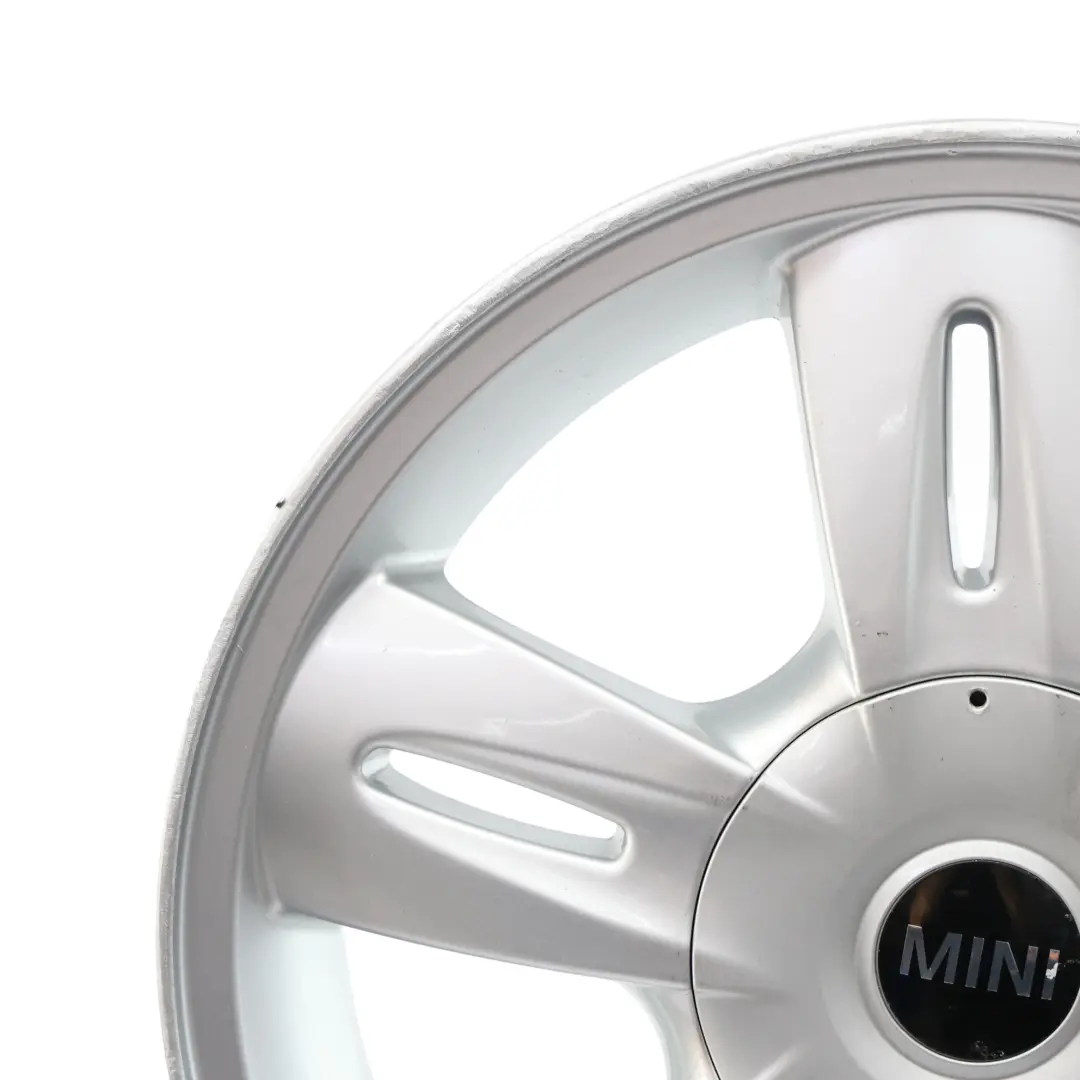 Mini Cooper One R50 Silber Alu Felge 15" 5,5J ET:45 5 Star Rocket 93 - SKU 6763295-1 - Teilenummer 6763295