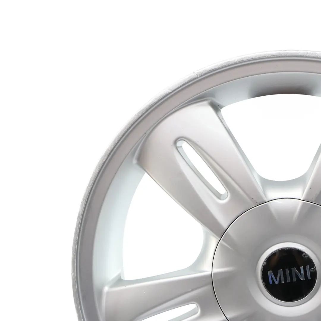 Mini Cooper One R50 Silber Alu Felge 15" 5,5J ET:45 5 Star Rocket 93 - SKU 6763295-2 - Teilenummer 6763295