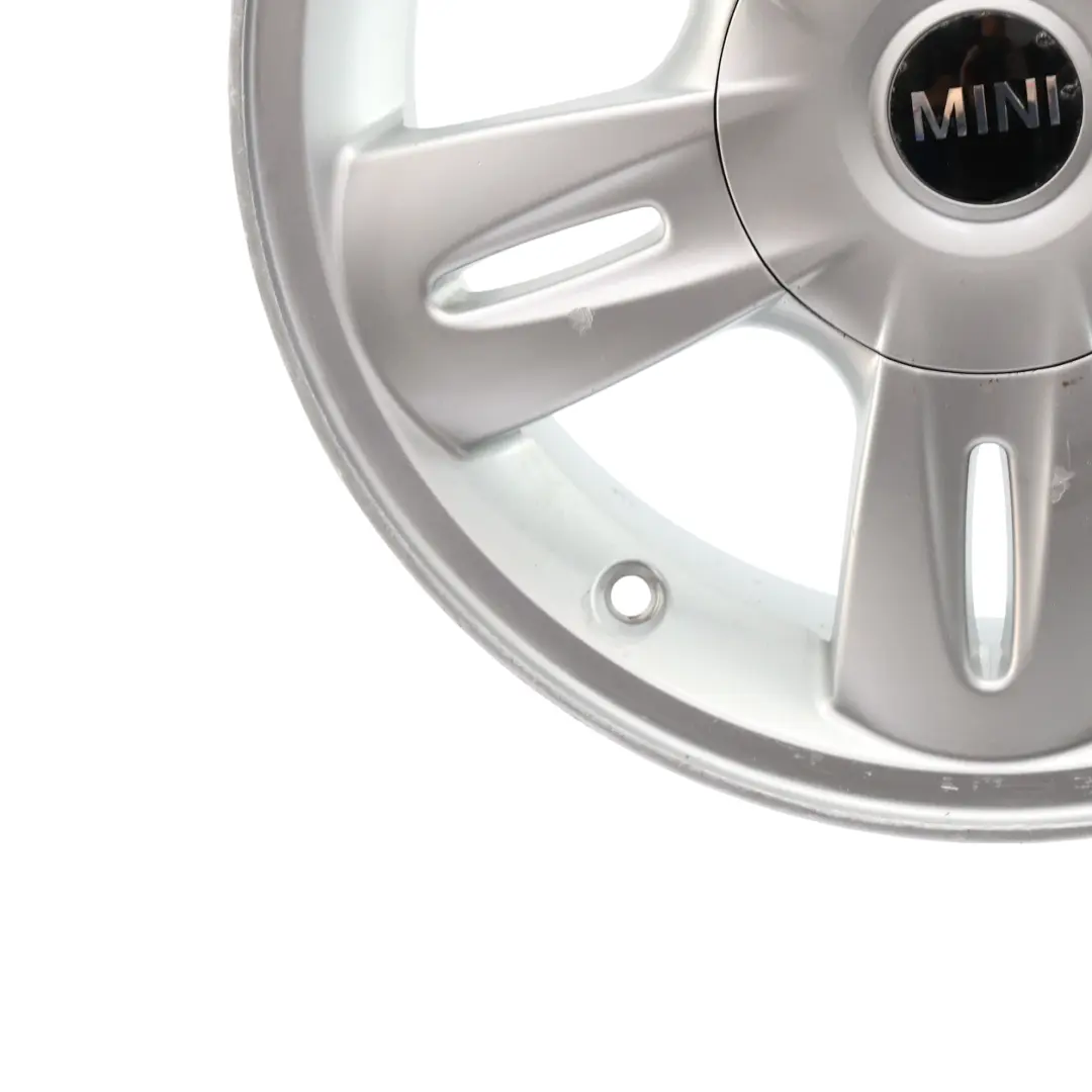Mini Cooper One R50 Silber Alu Felge 15" 5,5J ET:45 5 Star Rocket 93 - SKU 6763295-2 - Teilenummer 6763295