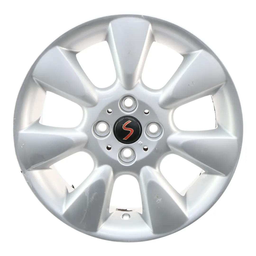 Mini Cooper R50 R52 Argento Cerchio In Lega 16" 6,5J ET:48 7-Spoke 92 - SKU 6763297-3 - Numero di parte 6763297